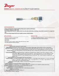 Thumbnail of document Data Sheet - L4 Flotect Float Switch
